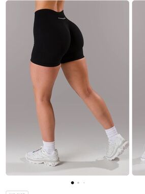Alphalete Black Women's Seamless Athletic Bike Shorts